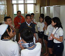 落合小学校卒業記念トイレ磨き