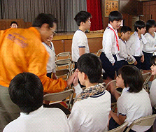 落合小学校卒業記念トイレ磨き