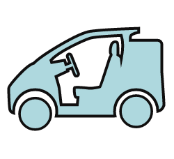 小型自動車のイラスト