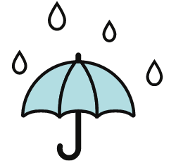 雨のイラスト
